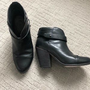 Rag & Bone Black Harrow booties
